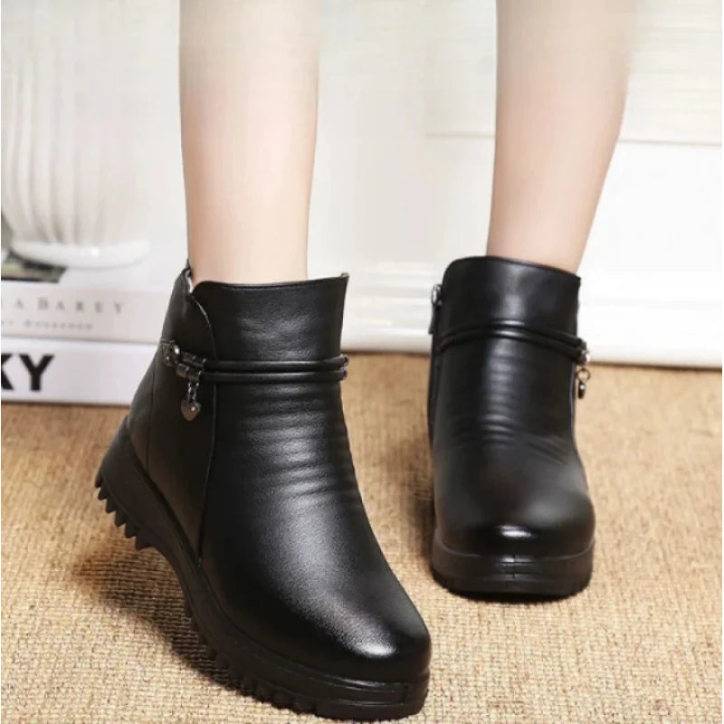 Women’s Platform Biker Booties