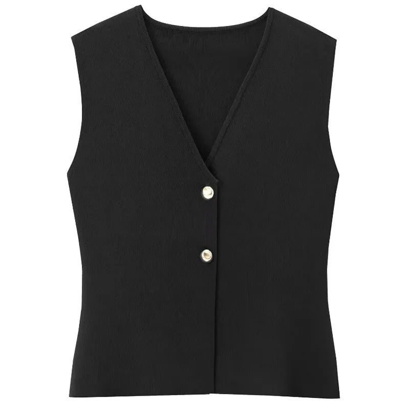 Women’s V-Neck Knit Vest