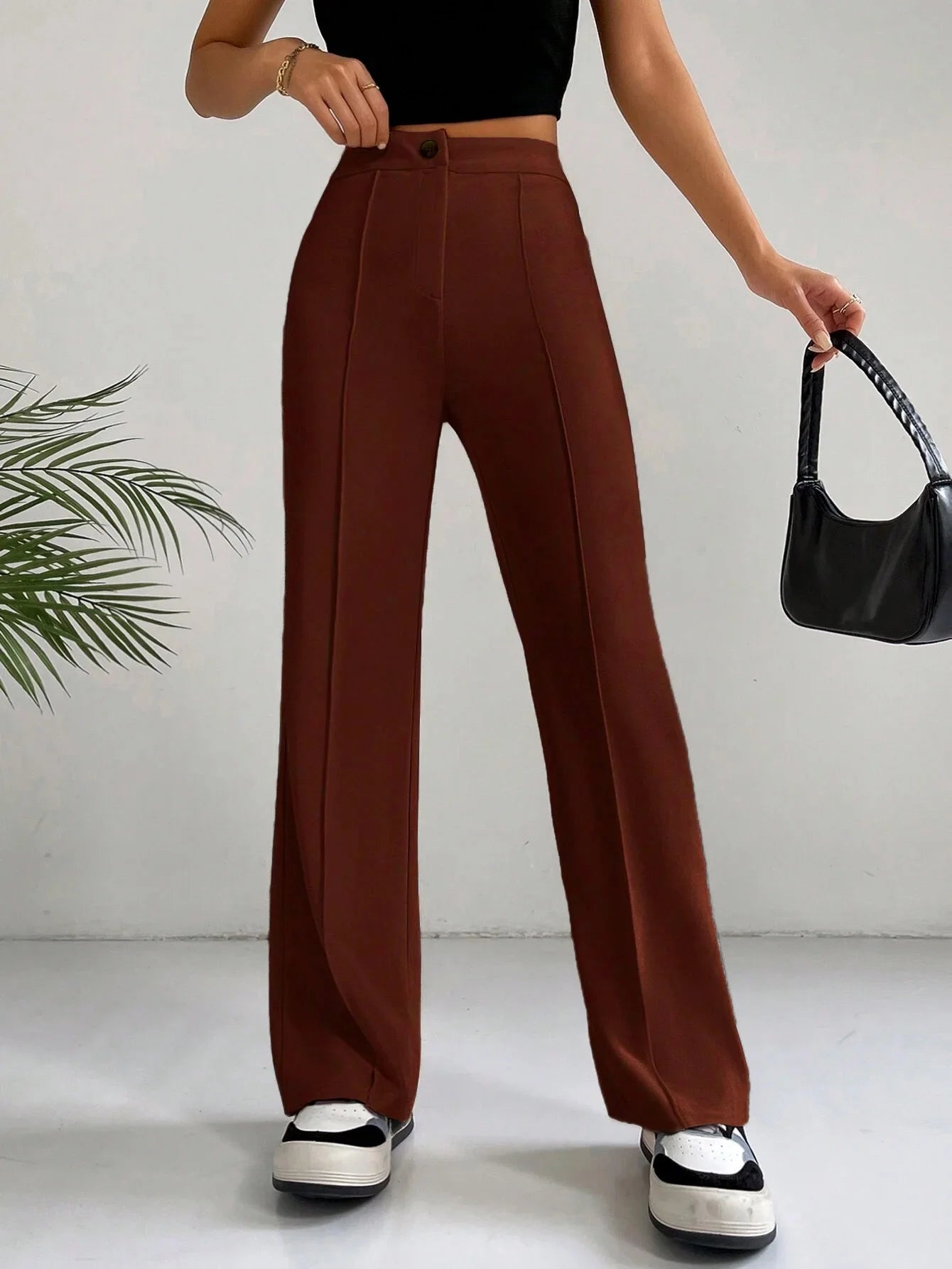 Women’s High-Waist Straight Pants