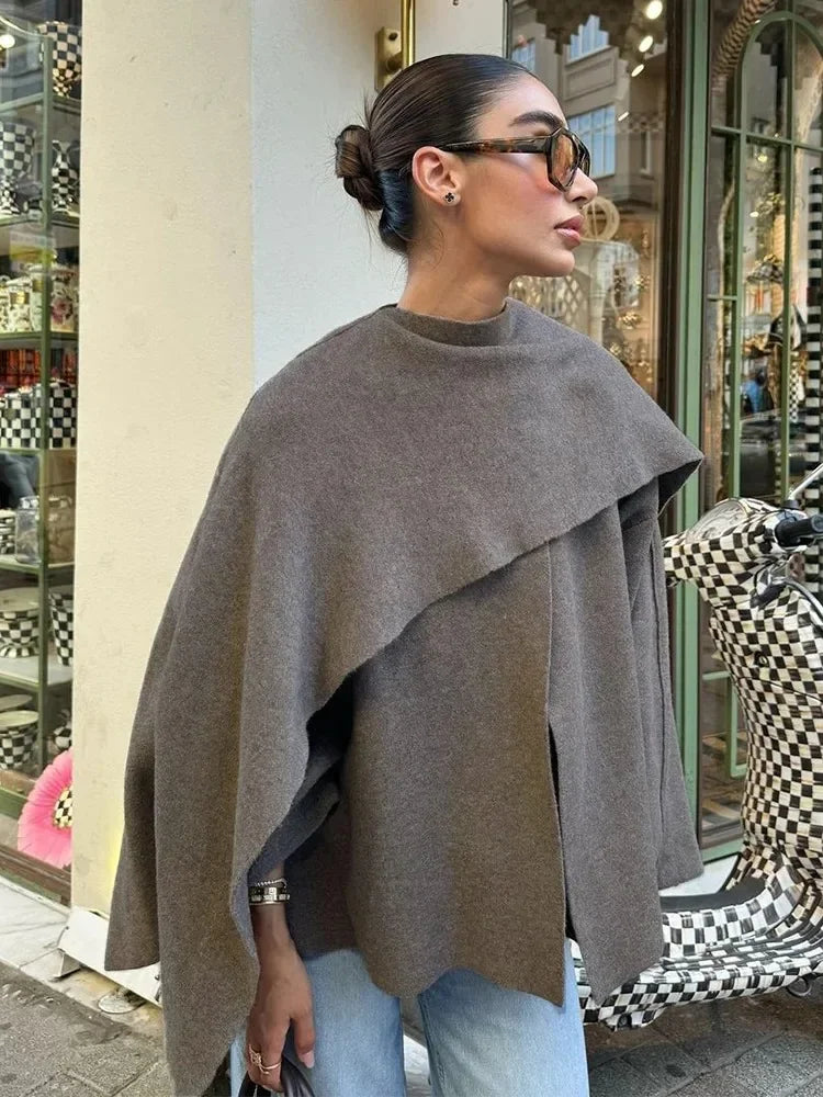 Asymmetric Knit Jacket