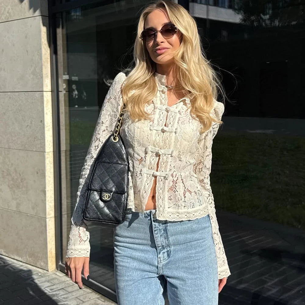 Lace Patchwork Shirt