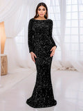 Royal Blue Sequin Mermaid Gown