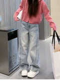 Lined Wide Leg Jeans