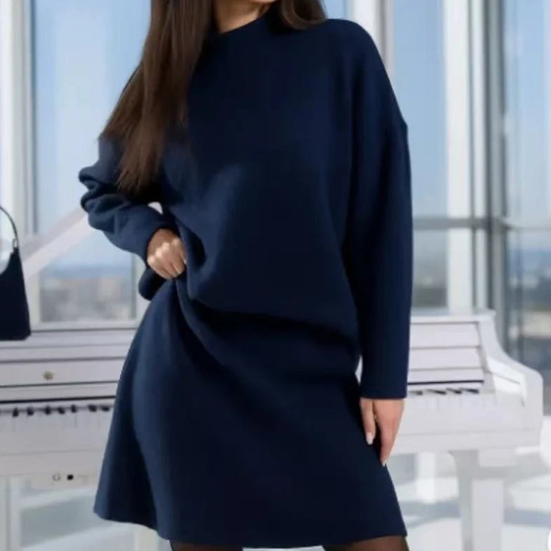 A-Line Knit Skirt Set