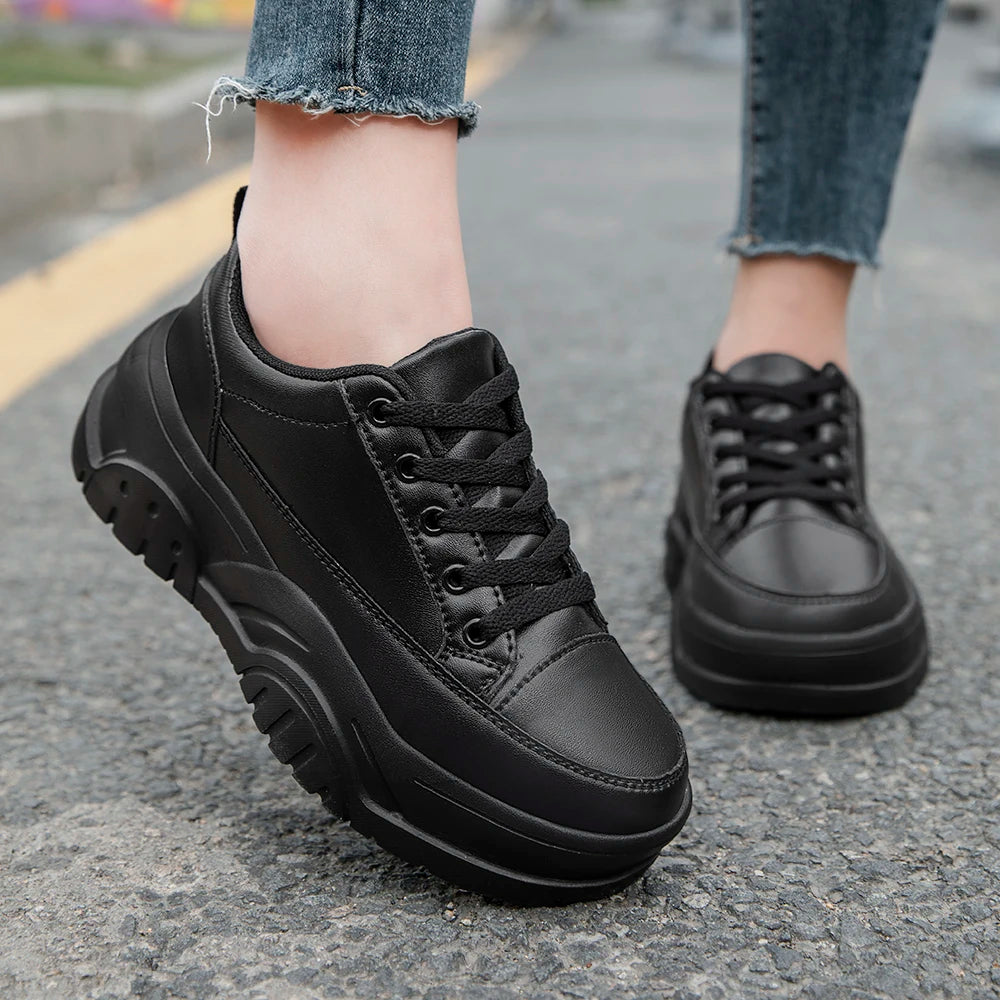 Women’s Platform Leather Loafers