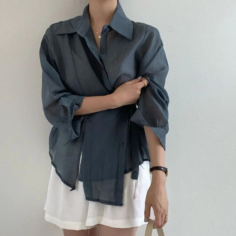 Irregular Long Sleeve Shirt