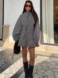 Knitted Mini Skirt Set