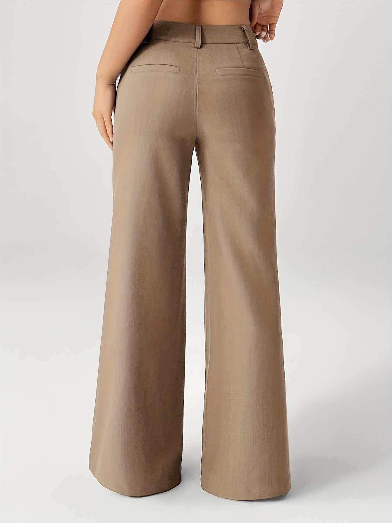 Khaki Vintage Flare Pants